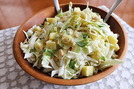 Cabbage Salad with Fresh Pineapple Recipe