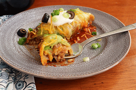 Cabbage Wrapped Enchiladas Recipe